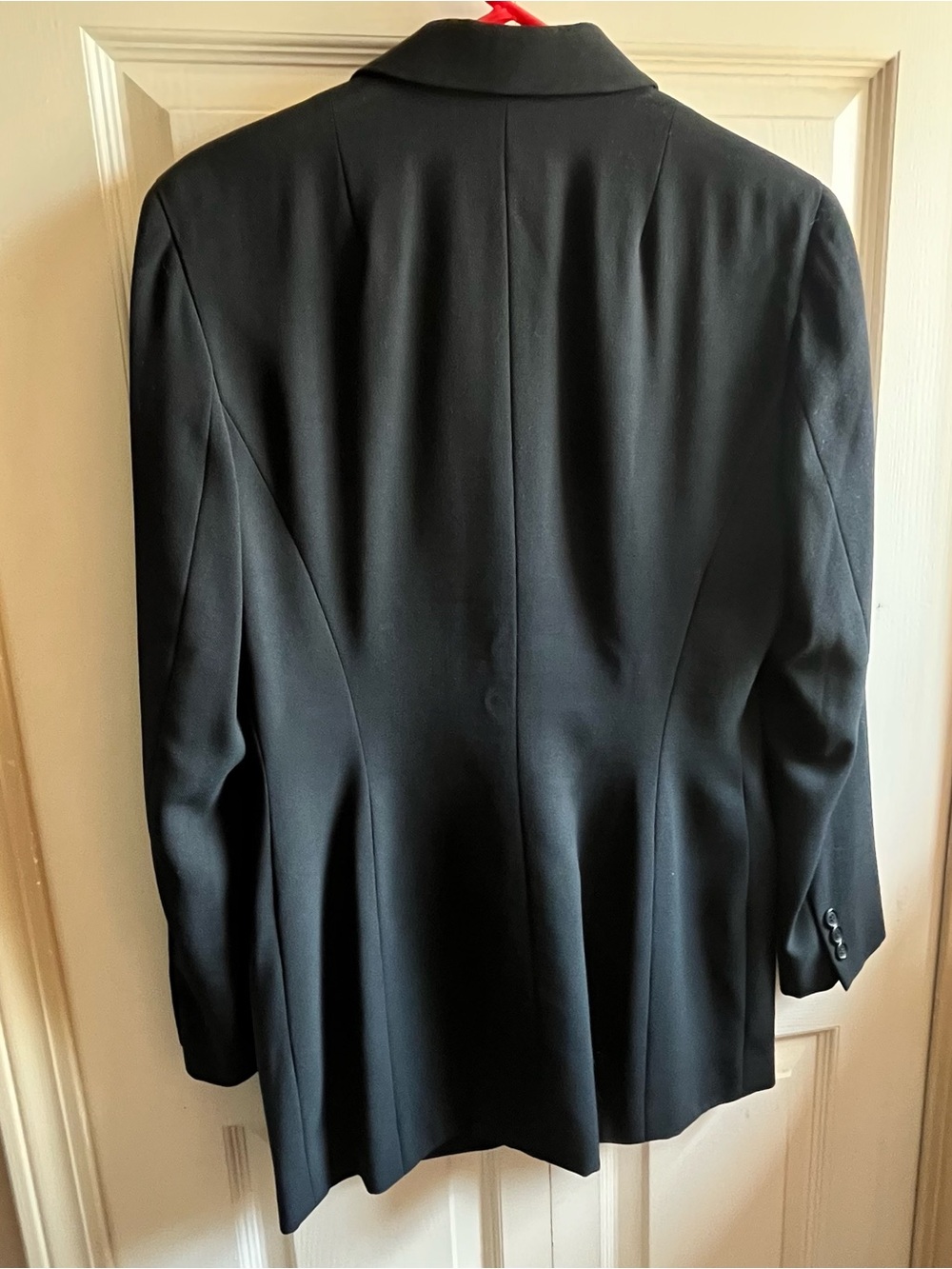 DKNY Donna Karan Black Wool Double-Breasted Blazer – Size 6 - Picture 4 of 9